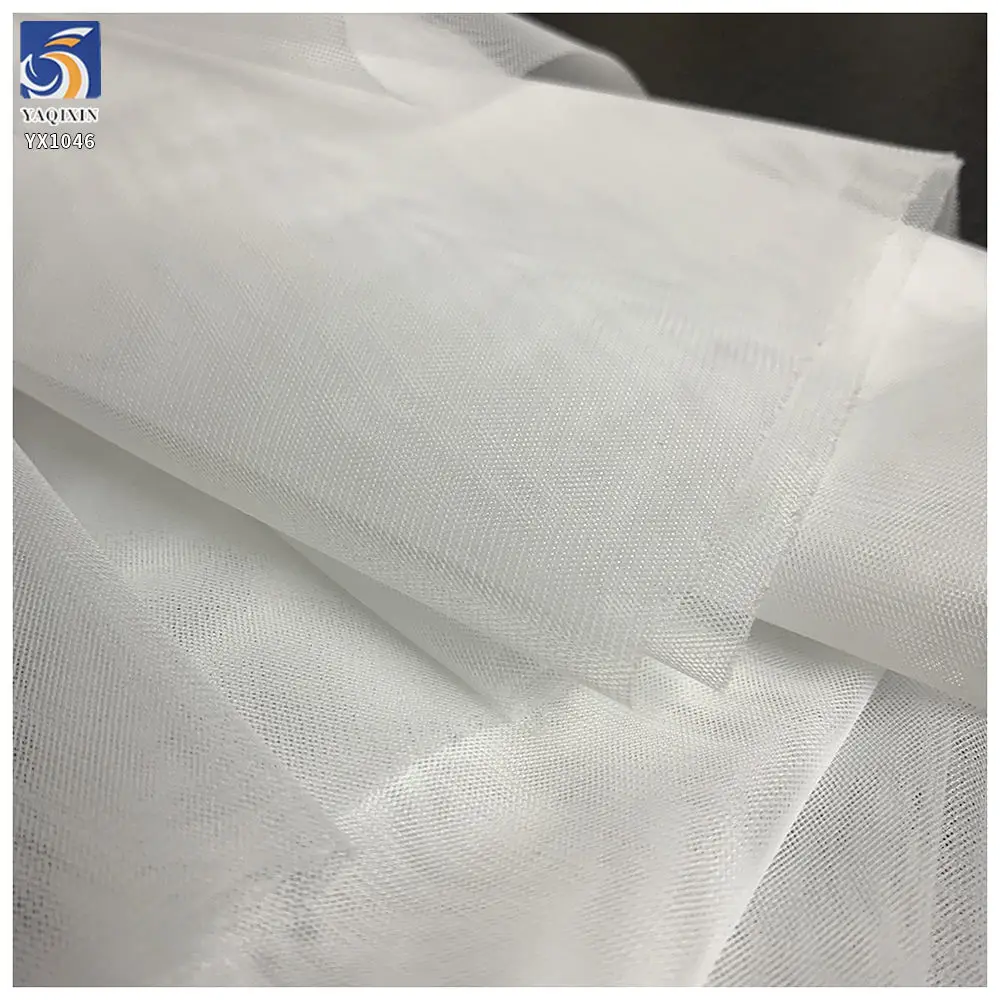 Soft white nylon tulle detail