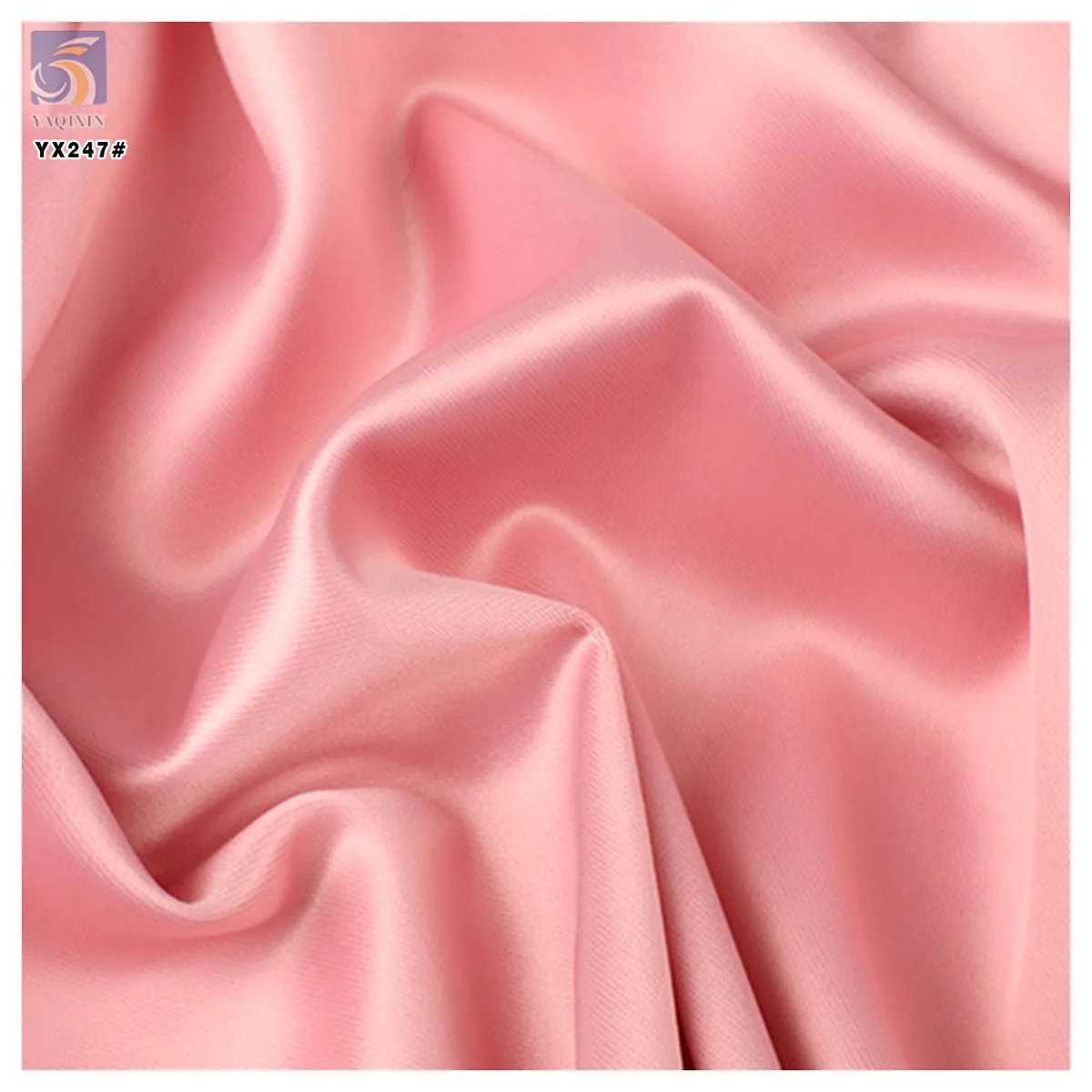 Pink matte satin close-up